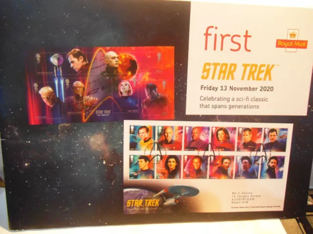 GB Royal Mail FIRST preview stamp booklet Star Trek 2020