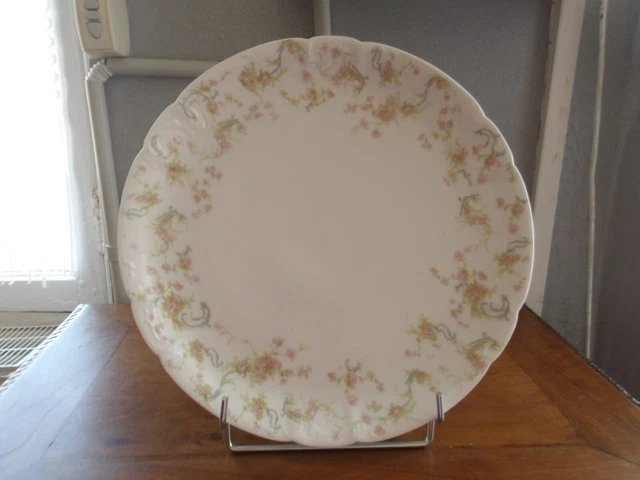 PLAT ROND En Porcelaine De Limoges Haviland Decor Fleurs.diam 31,5 Cm. Ttbe EUR 24,00