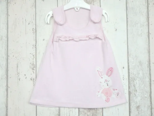 ** Grazioso abito Pinafore rosa coniglio bambina - George (3-6 mesi) **