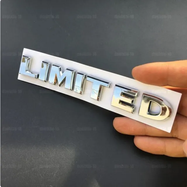 3D Metal LIMITED Car Side Fender Rear Trunk Emblem Badge Sticker Decal Silver