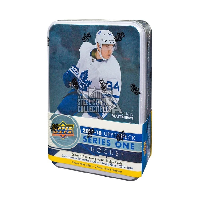 2017-18 Upper Deck Series 1 Hockey 12ct Tin Box