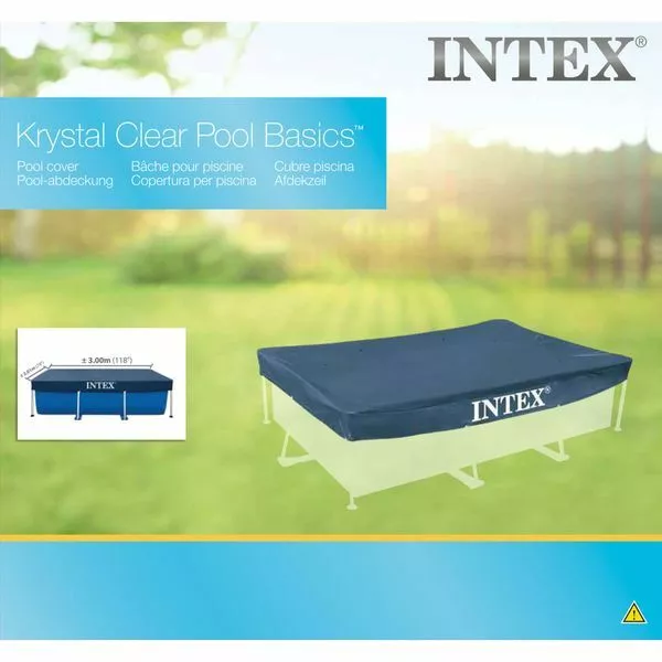 Intex 28038 Lona Rectangular Cubierta para Piscina de Protección 300x200