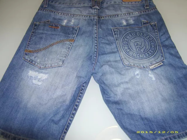 PANTALONI JEANS CORTI uomo ragazzo FRANKIE GARAGE taglia 28 EUR 8