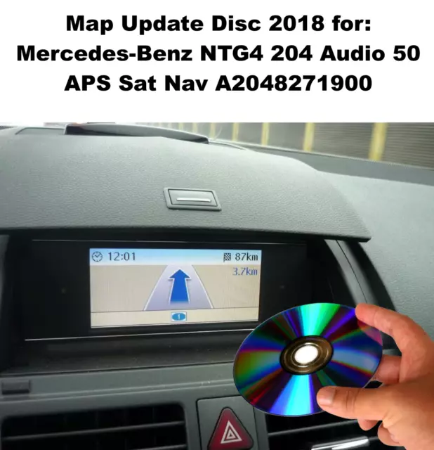 Disco aggiornamento mappe 2018 per Mercedes-Benz NTG4 204 Audio 50 APS navigatore satellitare A2048271900