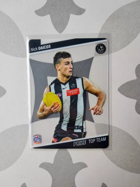 Nick Daicos Teamcoach Prize Card 2024 Collingwood Magpies Footy AFL Brand New