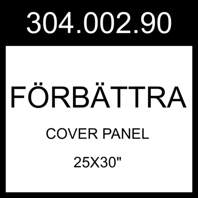 Panel de cubierta IKEA FÖRBÄTTRA blanco alto brillo 25x30" 304.002.90