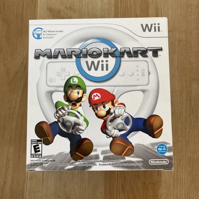 MARIO KART WII Steering Wheel Big Box Bundle W/ wheelNO GAME 51.75