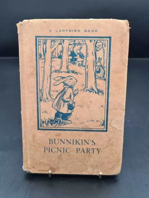 Vintage Ladybird Book “Bunnikin’s Picnic Party” Some Crayon Scribbles