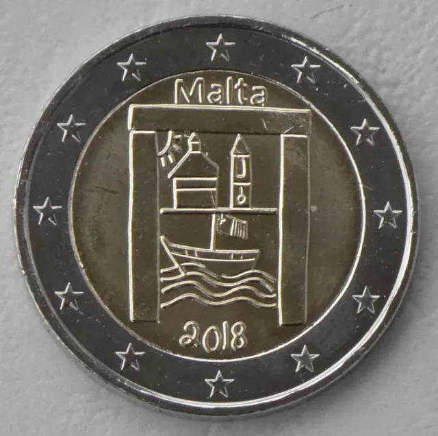 2 Euro Gedenkmünze Malta 2018 Kulturelles Erbe unz.