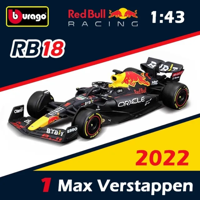 Nuova Red Bull 2022 RB18, Max Verstappen - Formula 1 - 1/43 - Burago, Bburago