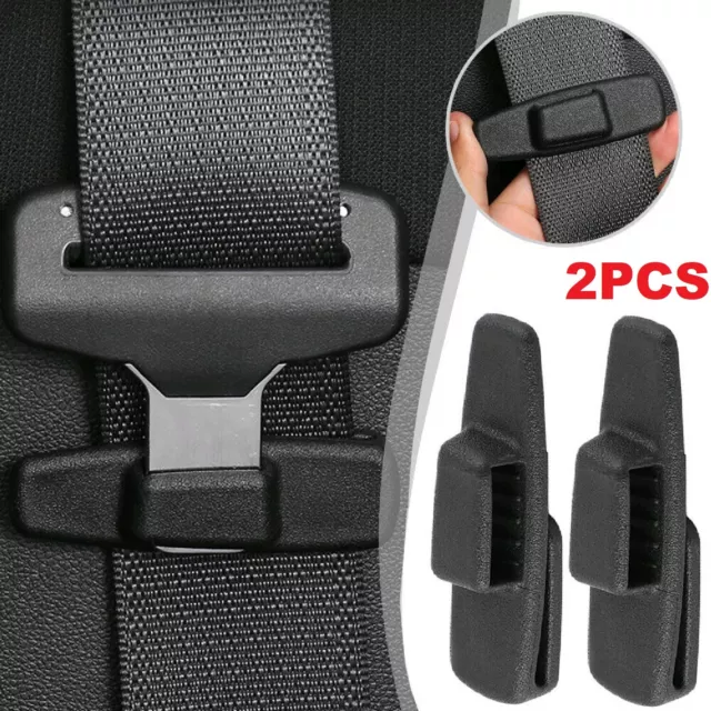 2PCS Car Safety Seat Belt Buckle Clip Seatbelt Stopper Adjuster Clip Seat