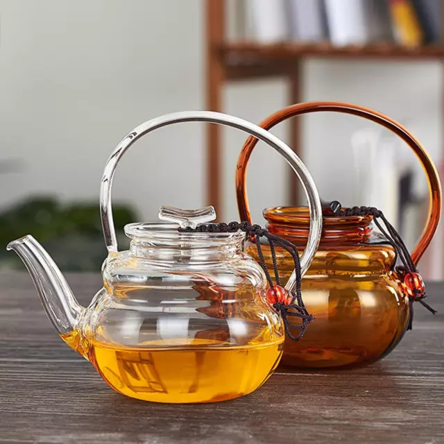 Théière verre fleurs de thé transparente 800ml filtre inox tisane infusion  - Escale Sensorielle