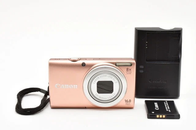 CANON POWERSHOT A4000 IS 16.0MP Pink Digital Camera From