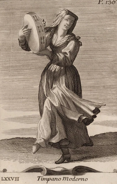 MODERNES TYMPANON - Bonanni - Westerhout - Kupferstich 1716