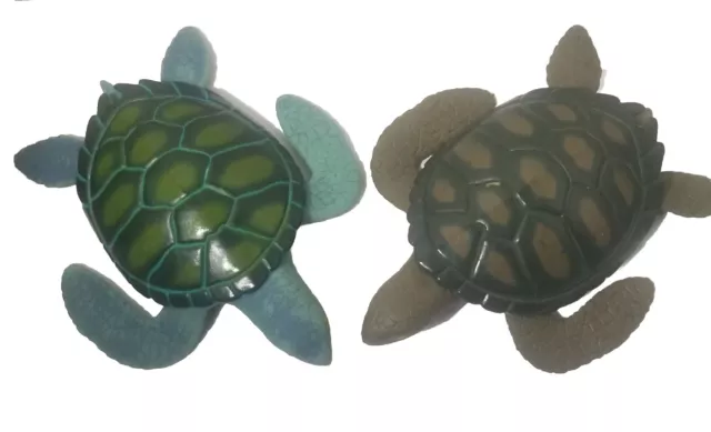 Lot of 2 Vintage "Life Like Animals" - Imperial 2001 - Turtles