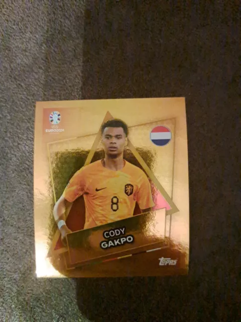 Topps Match Attax Euro 2024 Sticker - Gold Edition- Cody Gakpo   NED SP