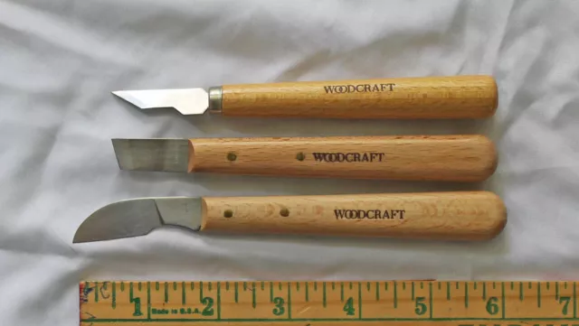 12 Wood Carving Knife Chisel Tool Set Woodworking Whittling Cutter Chip  Hand Cut