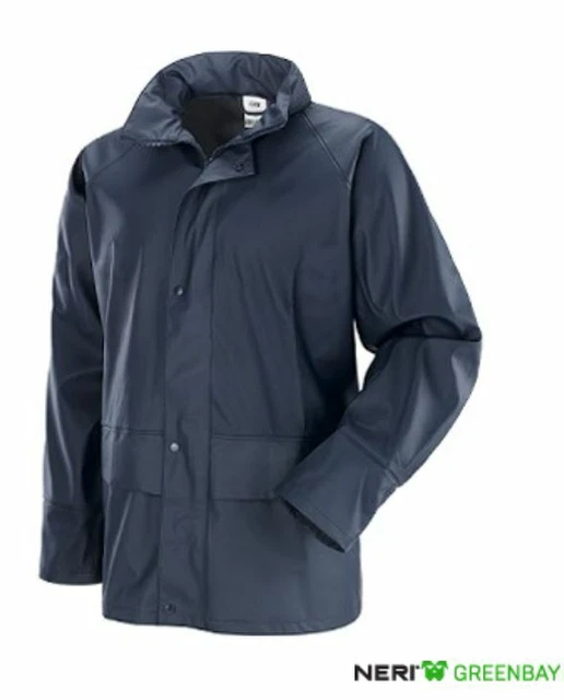 Completo Impermeabile Tuta da Lavoro Giacca Pantalone Uomo Pioggia Anti Pioggia 3