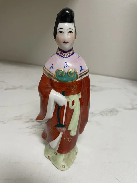 Vintage Quan Yin  Kwan Yin Goddess Of Mercy Ceramic Porcelain Figurine 7.5"