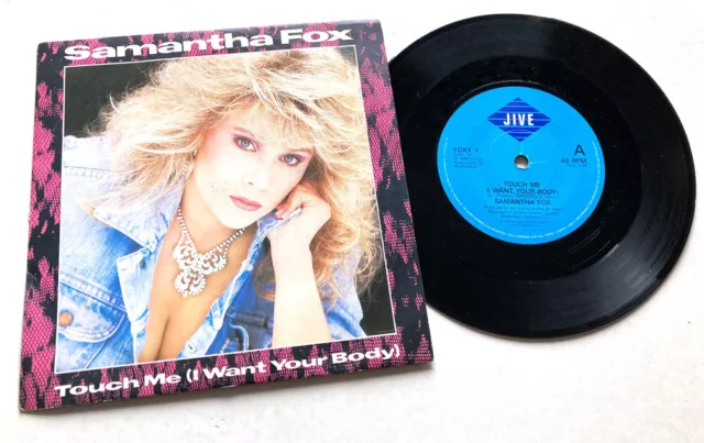 Samantha Fox 'Touch Me' 1986 7" Picture Sleeve Single Ex