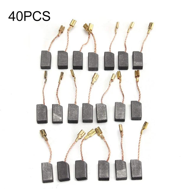 Balais De Charbon CB-440 - Lot De 4 - Pour Perceuse, Meuleuse, Scie Circulaire... - Dimensions 13x10x3 Mm - 10