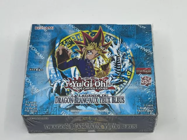 Yu-Gi-Oh! Display Légende du Dragon Blanc aux Yeux Bleus FR, édition 25 ans