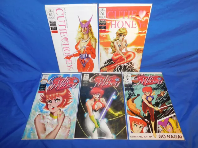 Cutey Honey vol.2 Part 1 2 4 5 6 Partial Set (missing 3) - sexy manga girl