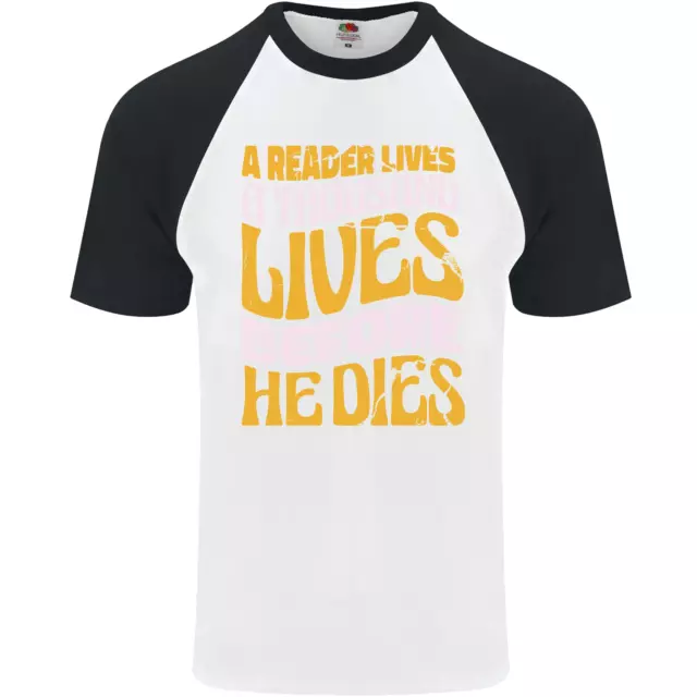 Ratón de Biblioteca Lectura Un Lector Muere Divertido Hombre S/S Camiseta