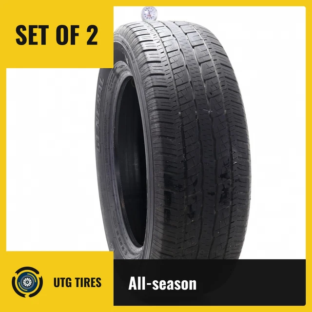 Set of (2) Used 275/60R20 General Grabber HTS 60 115S - 6-6.5/32
