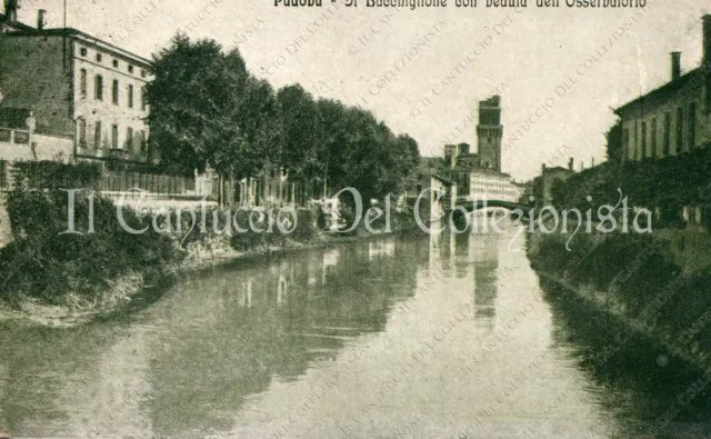 1917 PADOVA Bacchiglione with Postcard Observatory