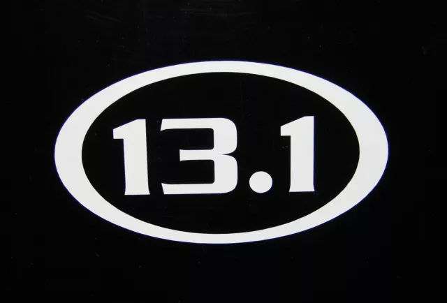 13.1 Half Marathon Race Decal Sticker Run Jog *NEW Design 5"