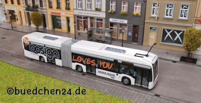 Rietze 1:43 Mercedes-Benz Citaro Bus Glaris Bus blanc / rouge 14224 modèle voiture 14224