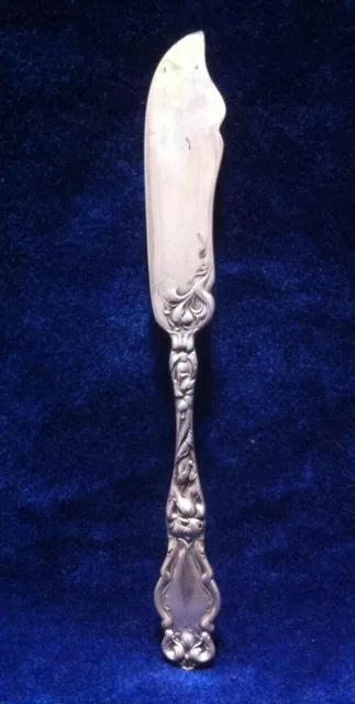 ETON 6" FLAT HANDLE BUTTER SPREADER by Wallace Sterling 1903 - estate