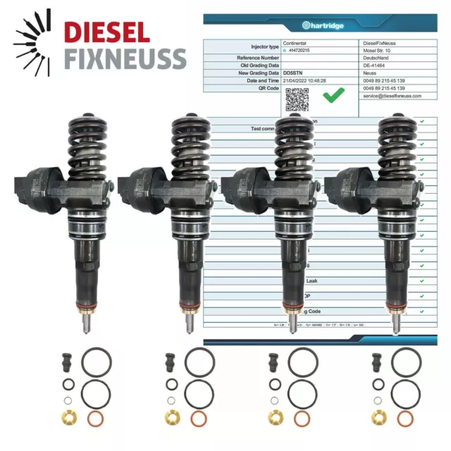 4xBosch Buse Pompe Unité Pde 0414720215 038130073AG VAG 1.9TDi 1.4TDi Injecteur