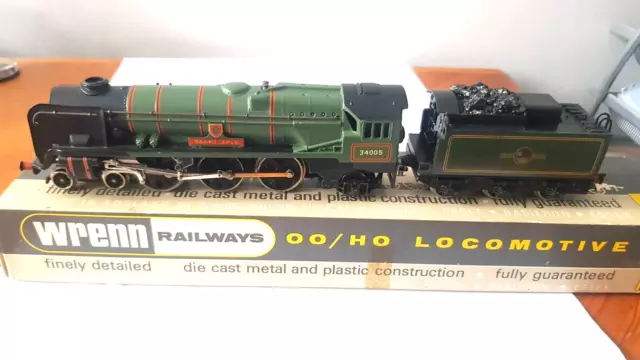 WRENN 'OO' GAUGE W2235 BR GREEN 'BARNSTAPLE' 4-6-2 STEAM LOCOMOTIVE LOCO V Nice