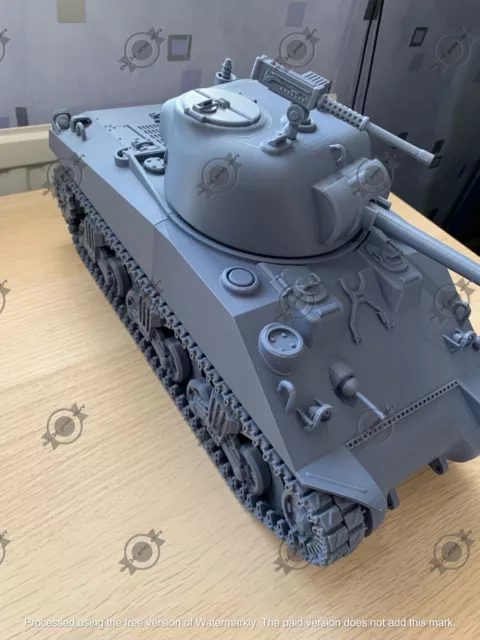 Zweiter Weltkrieg Usa M4A2 Sherman Tank, 3D-Gedruckt, Viele Malen Verfügbar 2