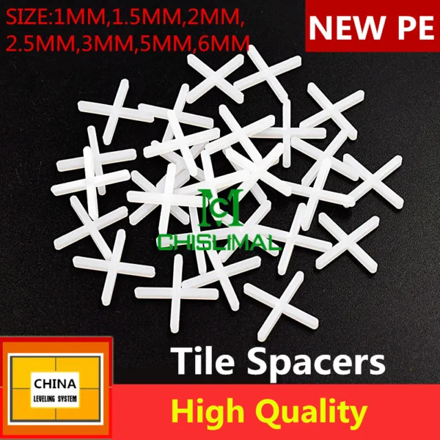 1mm,1.5mm,2mm,2.5mm,3mm,5mm,6mm Tile Spacers Wall & Floor Tile Spacers Easy Use