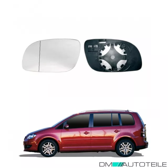 Spiegelglas rechts beheizbar konvex für VW Golf Sportsvan VII AM1 AN1  Touran 5T1
