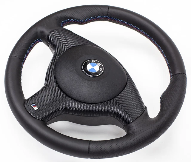 Volant En Cuir Et Alcantara Pour BMW Série 5 E39 - Modèle 10-668, Rechapé Neuf, Fabrication Allemande