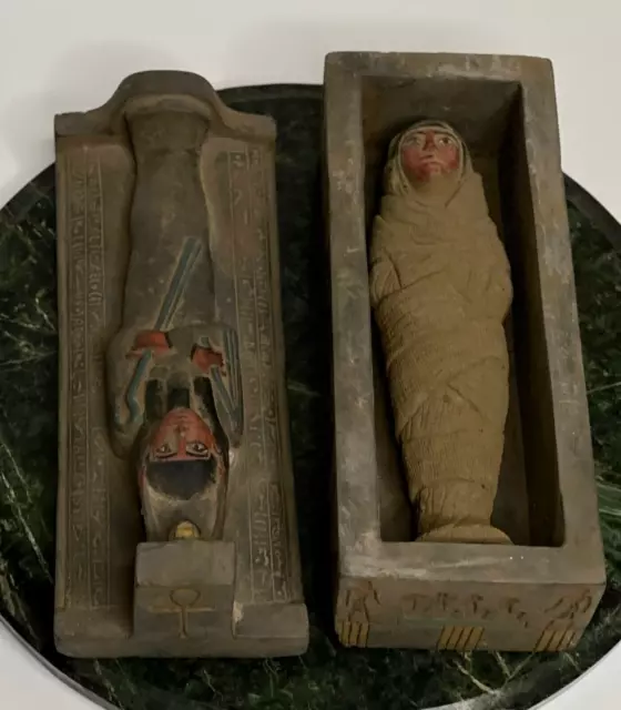 EGYPTIAN ANTIQUES TOMB of King TUTANKHAMUN Ushabti Mummy Egypt STATUE Stone BC