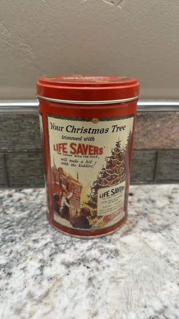 1988 Vintage Life Savers Limited Edition Holiday Keepsake Tin - Empty