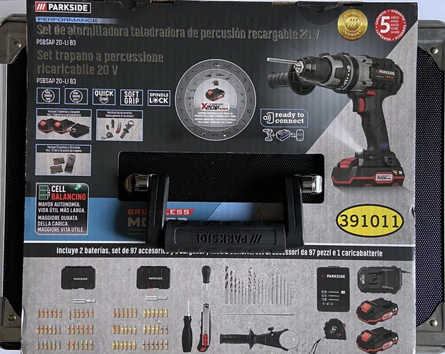 SET PARKSIDE PERFORMANCE Trapano Avvitatore Garazia 5 Anni EUR 249,00