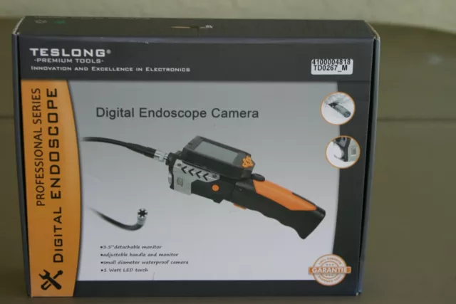 Teslong NTS200-TSV2 Black Adjustable LED Video Endoscope Inspection Camera NEW