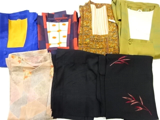 45161# Japanese Kimono / Antique Haori & Coat / 7 Pics