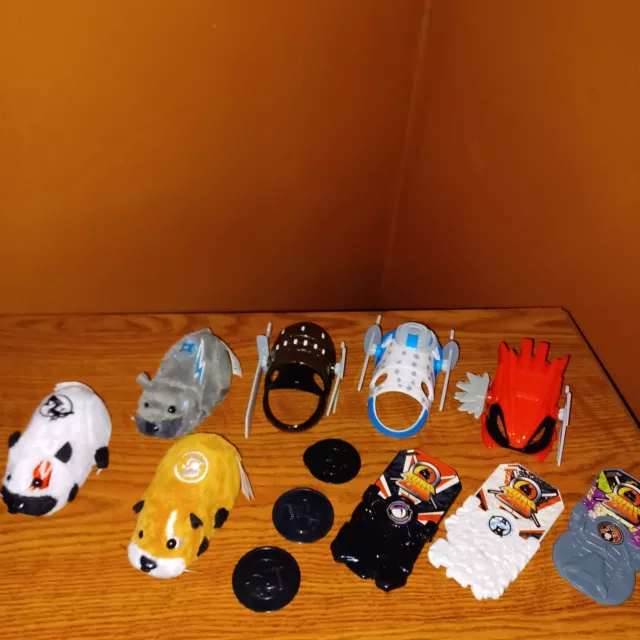 Kung Zhu Pets Hamsters Lot Accessories, Armor Shields, Ninja Warriors 3 Hamsters Kung Zhu Pets Hamsters Lot Accessories, Armor Shields, Ninja Warriors 3 Hamsters