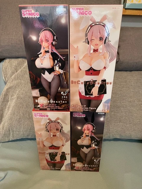 Figura Super Sonico Camarera Azul Claro – BiCute Bunnies 28 Cm (PVC, ATBC-PVC, Poliéster)