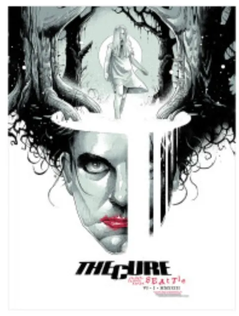 THE CURE Srattle 6/1 2023 TOUR POSTER /950 June 1 1st edition First Screenprint