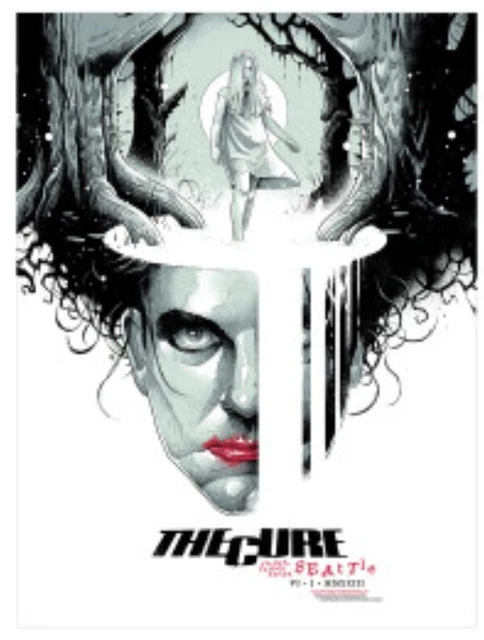 THE CURE Srattle 6/1 2023 TOUR POSTER /950 June 1 1st edition First Screenprint THE CURE Srattle 6/1 2023 TOUR POSTER /950 June 1 1st edition First Screenprint