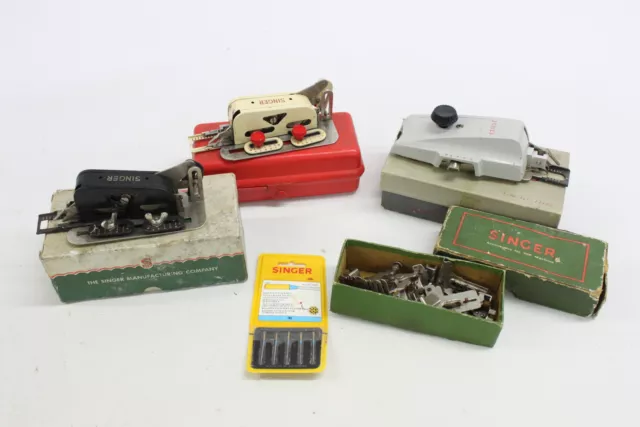 5 x Vintage MARKE KURZWAREN Zubehör Inc SINGER, JONES usw.