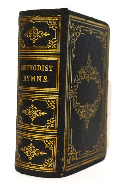 1849 MINIATURE METHODIST Hymn Book John & Charles Wesley Beautiful Gold ...
